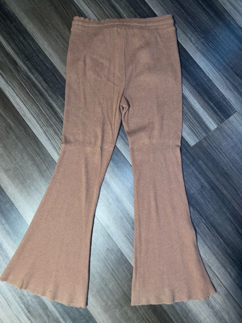 American Eagle Brown Knit Flared Sweatpants - Picture 9 of 9